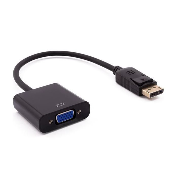 Nilox Cable Adaptador Displayport a VGA Macho a Hembra Negro 0.15m