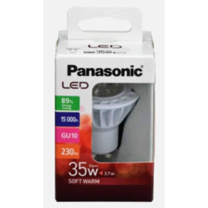 Panasonic-Panalight LDRHV4L27WG104EP Lámpara LED Dicroica GU10 3,7W 2700K 2 Panasonic-Panalight LDRHV4L27WG104EP Lámpara LED Dicroica GU10 3,7W 2700K 2