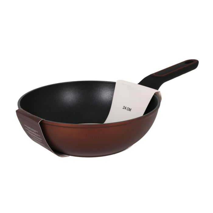 Wok de aluminio forjado 24 cm Quttin - Full Sahara (6 Unidades) 4 Wok de aluminio forjado 24 cm Quttin - Full Sahara (6 Unidades) 4