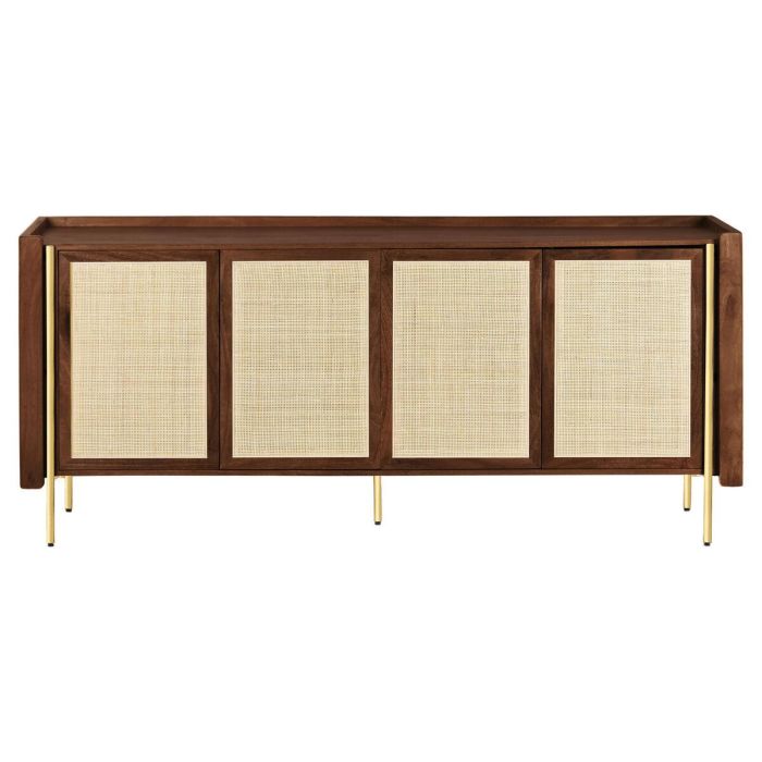 DKD Home Decor Buffet Sixties de Mango y Fibra 40 x 180 x 80 cm 1