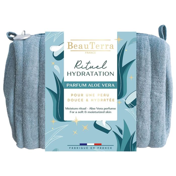 Beauterra Ritual Hidratante Aloe Vera Estuche 3 pz: Gel Ducha 200 ml + Crema Corporal 100 ml + Neceser. Hidratación 48h