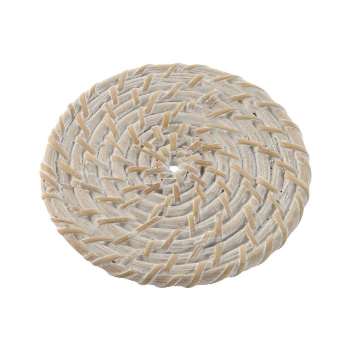 Posavasos Balines DKD Home Decor Blanco Natural 12 x 6 x 12 cm Set de 6 2 Posavasos Balines DKD Home Decor Blanco Natural 12 x 6 x 12 cm Set de 6 2
