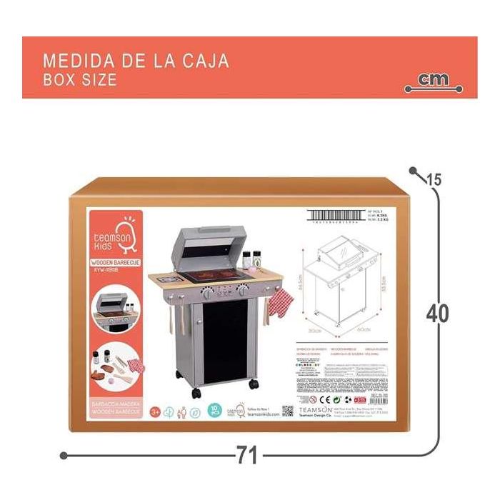 Barbacoa de madera con 10 piezas 60x30x66,5 cm 8 Barbacoa de madera con 10 piezas 60x30x66,5 cm 8