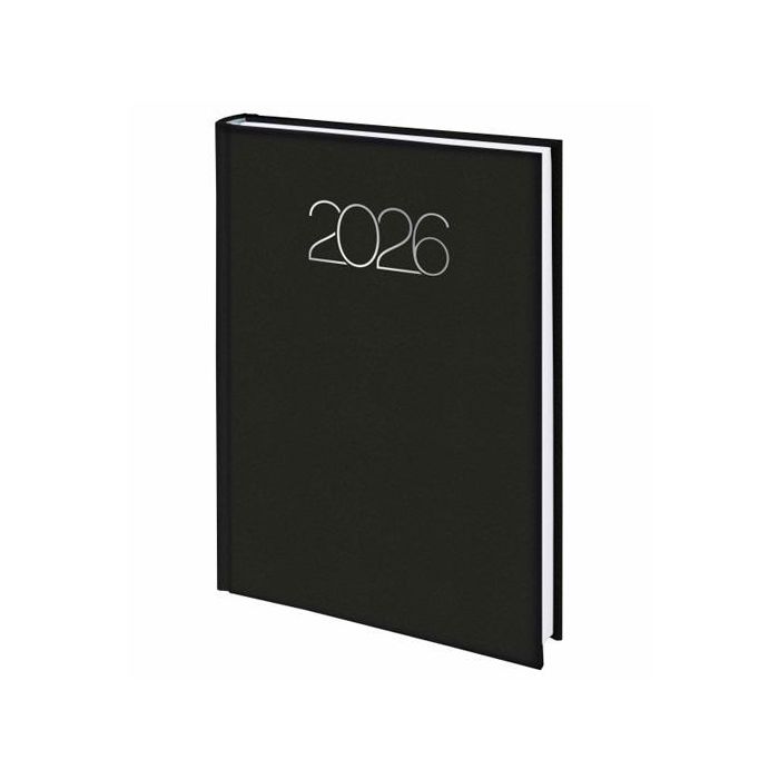 Deusto D07 Base 58 Dp 618 Dietario Anual 2026 Premium Negro 14.5x20.5 cm, 320 Páginas Multilingüe, Encuadernación Cosida, Papel 70g FSC