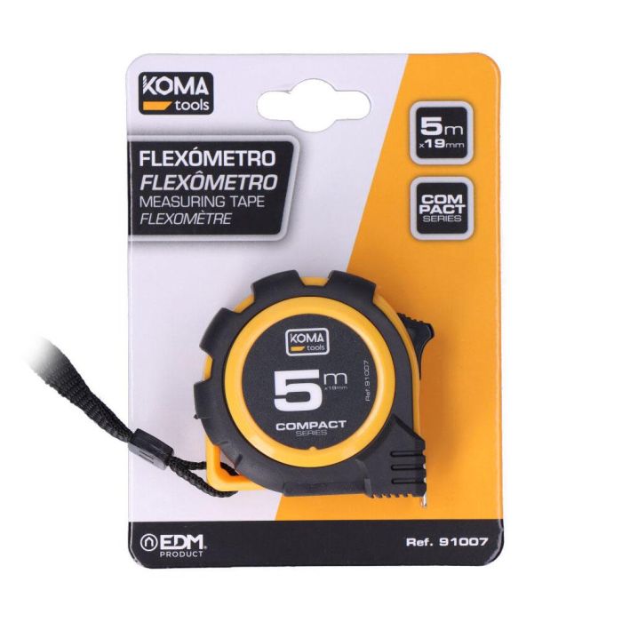 Flexómetro 5m x 19mm abs compact koma tools 3 Flexómetro 5m x 19mm abs compact koma tools 3