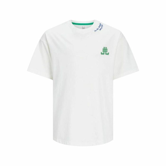 Camiseta de Manga Corta Infantil Jack & Jones Jorcole Back Print Blanco Verde 110-116 cm 6 Camiseta de Manga Corta Infantil Jack & Jones Jorcole Back Print Blanco Verde 110-116 cm 6