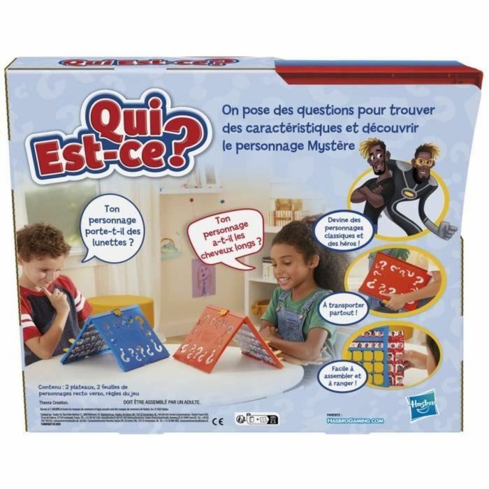 Quién es ? clásico juego de mesa para niños a partir de 6 años, 2 jugadores 1