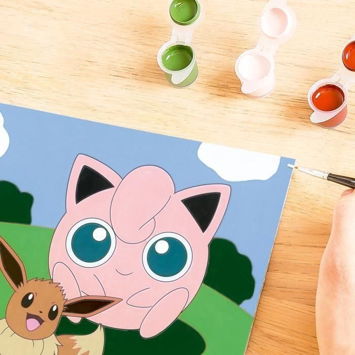 Ravensburger RAV00025839 Kit de pintura por números CreArt Kids, diseño Pokémon, tamaño 18 x 24 cm, juego creativo para niños a partir de 7 años 5