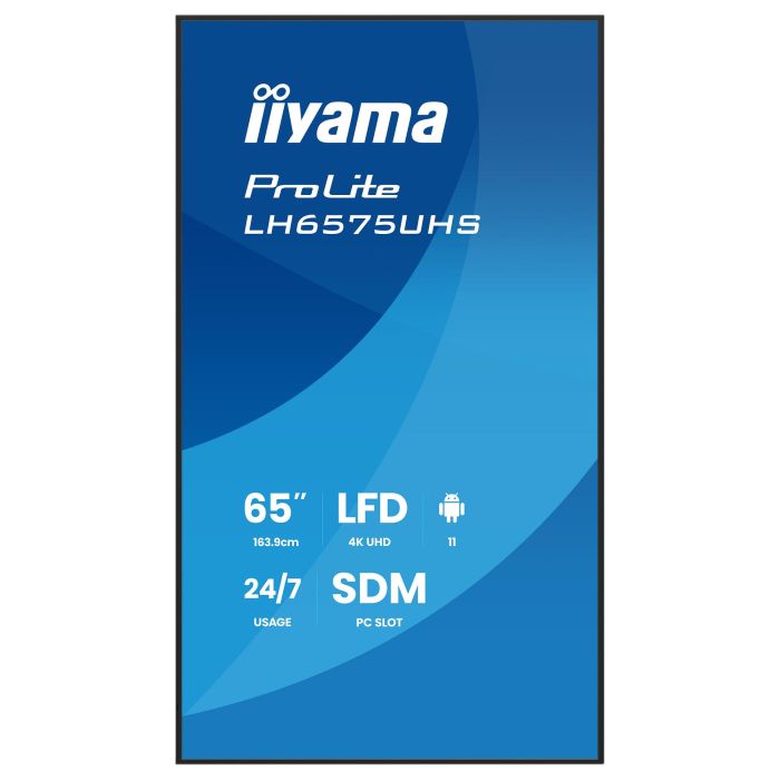 iiyama LH6575UHS-B2AG Pantalla LCD 65" 4K UHD Digital Signage 24/7 6
