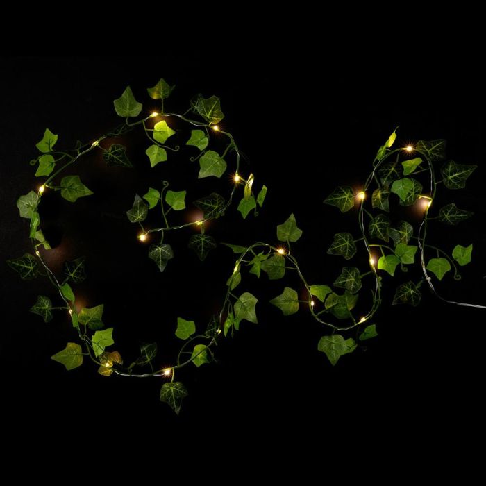 Home Deco Factory Guirnalda 20 Led Con Hojas 2 Metros, Plástico 3
