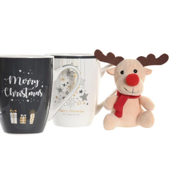 Mug Navidad Moderna DKD Home Decor Azul Blanco 8 x 10 x 12 cm Set de 2 (2 Unidades) 3 Mug Navidad Moderna DKD Home Decor Azul Blanco 8 x 10 x 12 cm Set de 2 (2 Unidades) 3