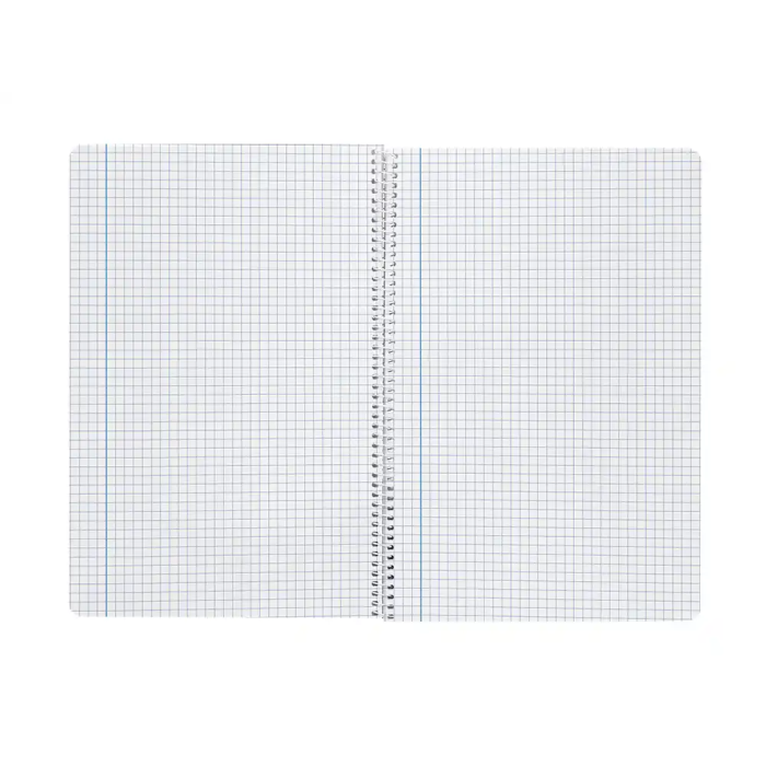 Liderpapel Cuaderno espiral A4 Smart tapa blanda 80 hojas 75gr cuadro 4mm con margen color violeta 6