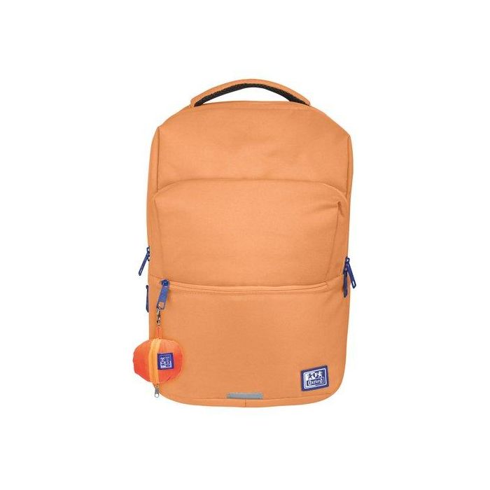 Oxford Mochila B-Ready Impermeable para Jóvenes, de Plástico Reciclado, Color Melocotón, 30x420x300 mm