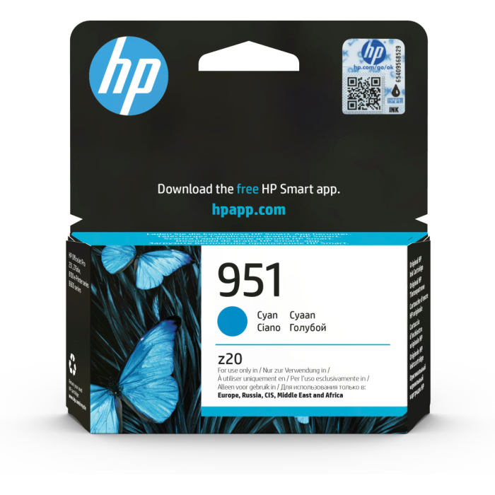 Ink-Jet Hp Inyeccion Cian N 951-Aprox. 700 P Ginas-A7F64A-1000 Paginas Ink-Jet Hp Inyeccion Cian N 951-Aprox. 700 P Ginas-A7F64A-1000 Paginas