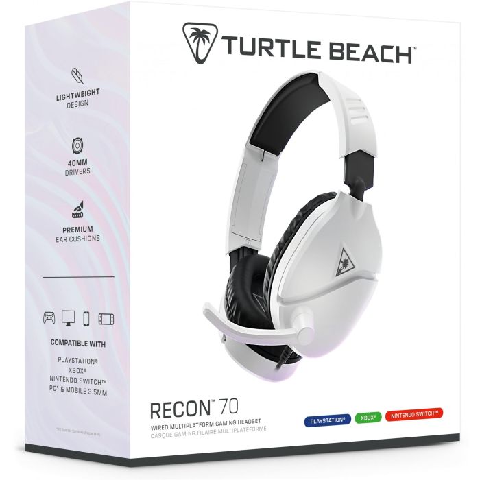 Turtle Beach TUR1712103044424 Auriculares Gaming Multiplataforma Recon 70P Blancos 9