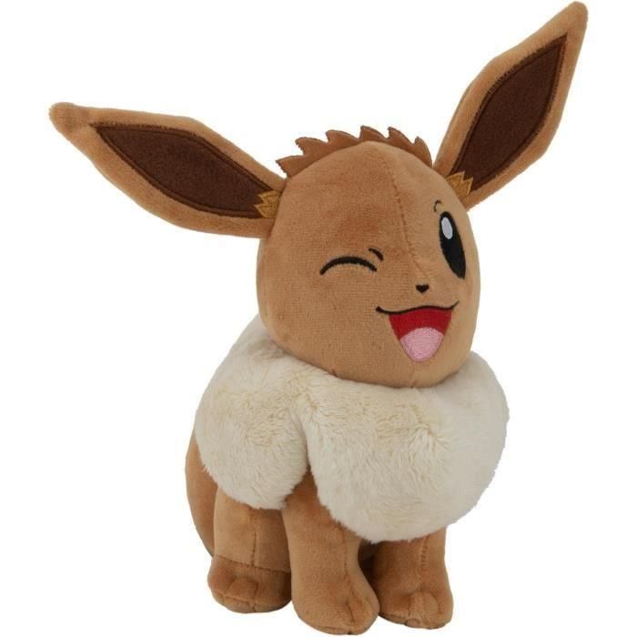 Peluche - BANDAI - Pokémon Eevee - 20 cm, pura suavidad y ternura Peluche - BANDAI - Pokémon Eevee - 20 cm, pura suavidad y ternura