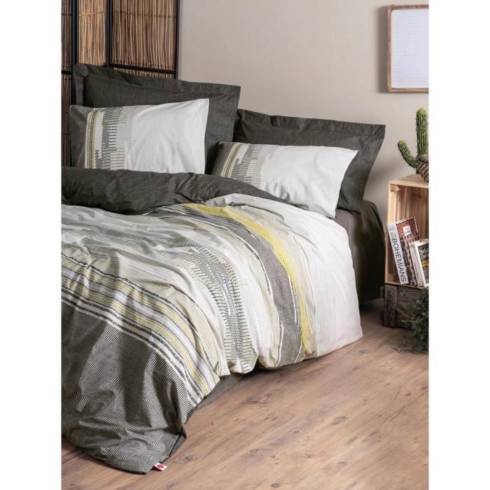 ASI8683742885542 Juego de Cama 100% Algodón Color Visón - Incluye 1 Funda Nórdica 220x240 cm + 2 Fundas Almohada 60x60 cm ASI8683742885542 Juego de Cama 100% Algodón Color Visón - Incluye 1 Funda Nórdica 220x240 cm + 2 Fundas Almohada 60x60 cm