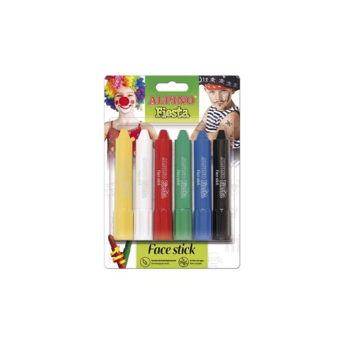 Alpino Maquillaje en Barra Fiesta Face Stick Pack de 6 C-Surtidos