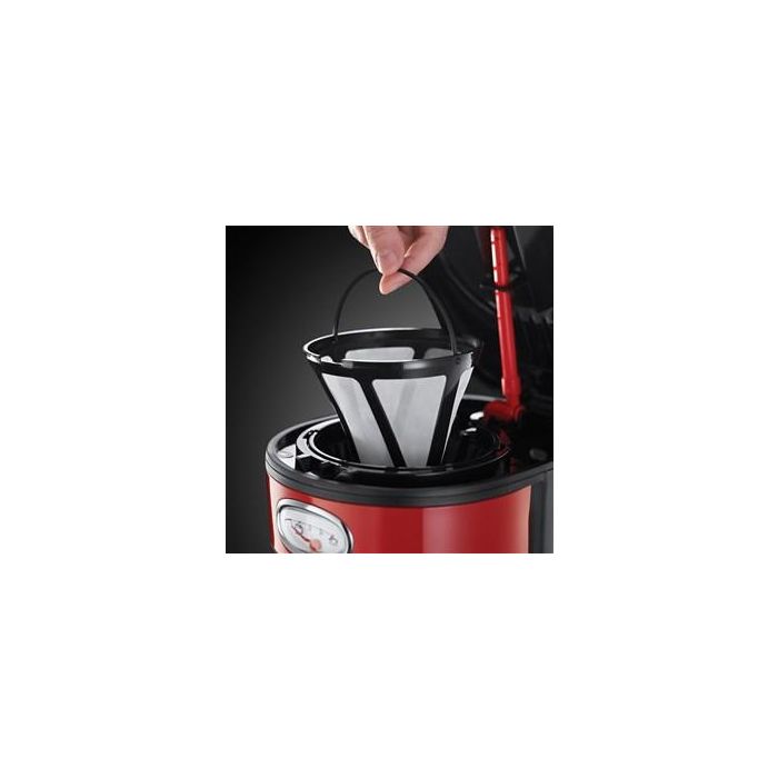 Cafetera De Goteo Retro Ribbon Rojo RUSSELL HOBBS 21700-56 7