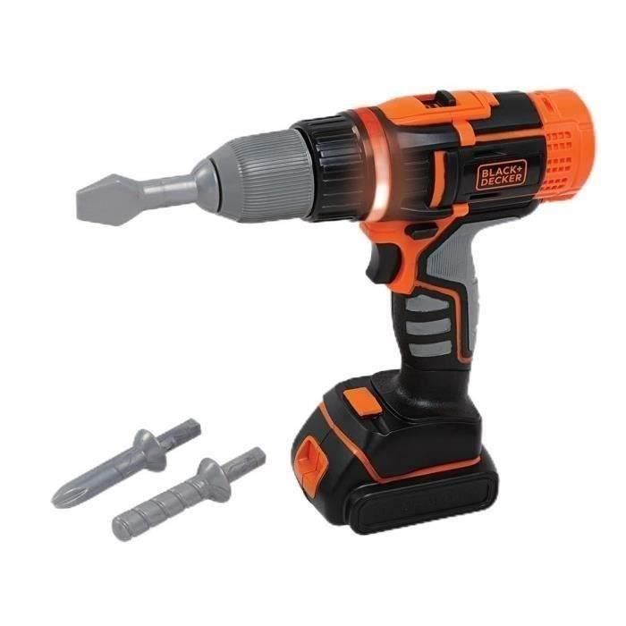 Black & Decker Taladro Electrónico de Juguete para Niños +3 Años con 3 Brocas Intercambiables, 2 Velocidades y Agarre Suave Black & Decker Taladro Electrónico de Juguete para Niños +3 Años con 3 Brocas Intercambiables, 2 Velocidades y Agarre Suave