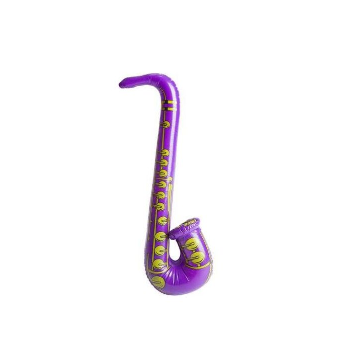 Saxofón hinchable colores surtidos 83 cm