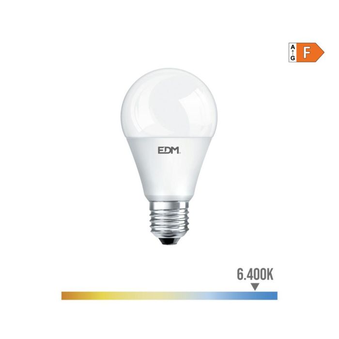 Edm Bombilla LED Standard E27 10W 932lm 6400K Luz Fría - Equivalente a 68W 0 Edm Bombilla LED Standard E27 10W 932lm 6400K Luz Fría - Equivalente a 68W 0