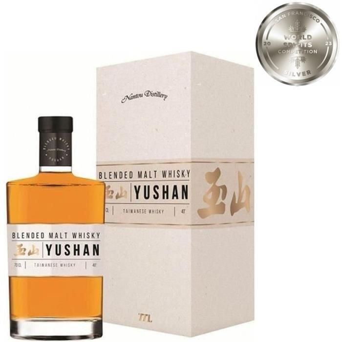 Yushan - Whisky de malta mezclado Taiwán - 40% vol - 70cl