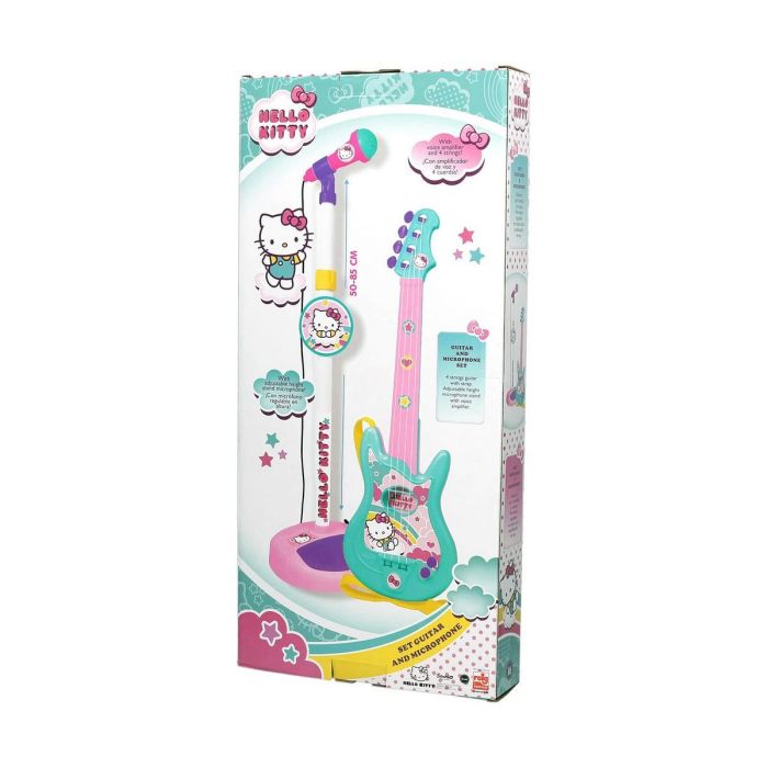 Conjunto guitarra y micro hello kitty 4