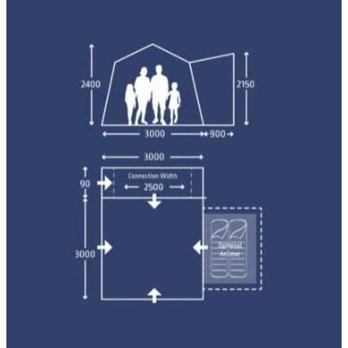 Toldo Kampa Cross AIR De viaje Autocaravana Hinchable 1 Toldo Kampa Cross AIR De viaje Autocaravana Hinchable 1