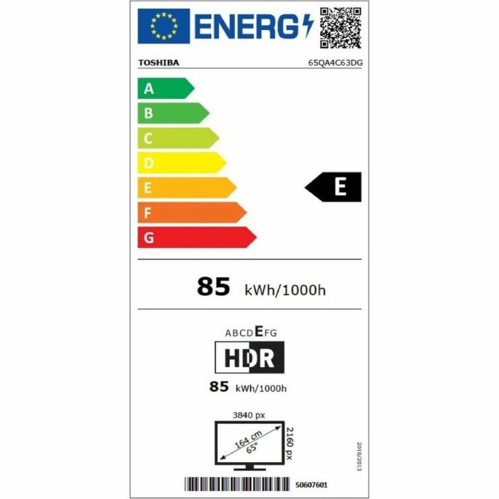 Smart TV Toshiba 65QA4C63DG 65" 4K ULTRA HD QLED WiFi 65" LED 4K Ultra HD HbbTV Direct-LED Dolby Vision,Hybrid Log-Gamma (HLG) 1 Smart TV Toshiba 65QA4C63DG 65" 4K ULTRA HD QLED WiFi 65" LED 4K Ultra HD HbbTV Direct-LED Dolby Vision,Hybrid Log-Gamma (HLG) 1