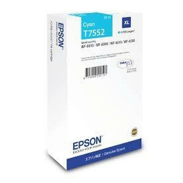 Cartucho de Tinta Original Epson T7552 Azul Cian 1