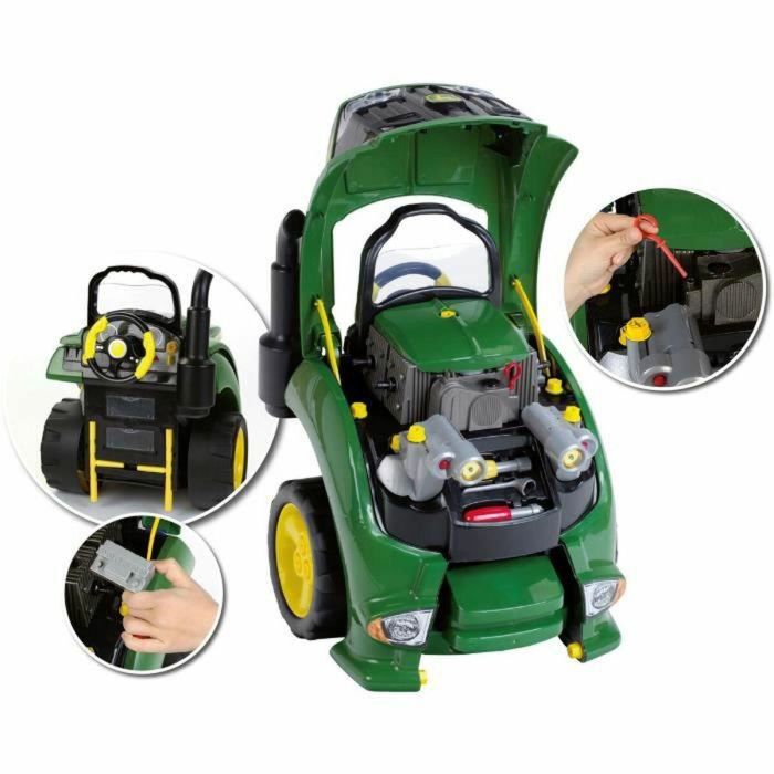 Klein Bloque Motor Tractor John Deere Juguete Interactivo con Diversas Funciones de Juego y Accesorios para Niños +3 Años 5
