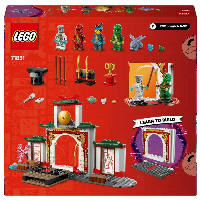 LEGO 71831 Templo Ninja Spinjitzu Dragón de juguete para niños a partir de 4 años