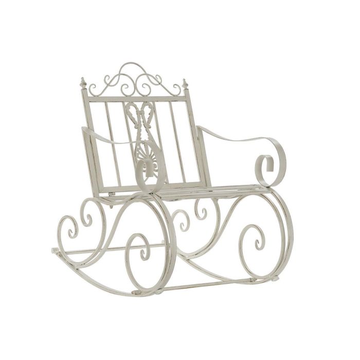 Mecedora DKD Home Decor Metal Aluminio Blanco (63 x 89 x 92 cm) 0 Mecedora DKD Home Decor Metal Aluminio Blanco (63 x 89 x 92 cm) 0
