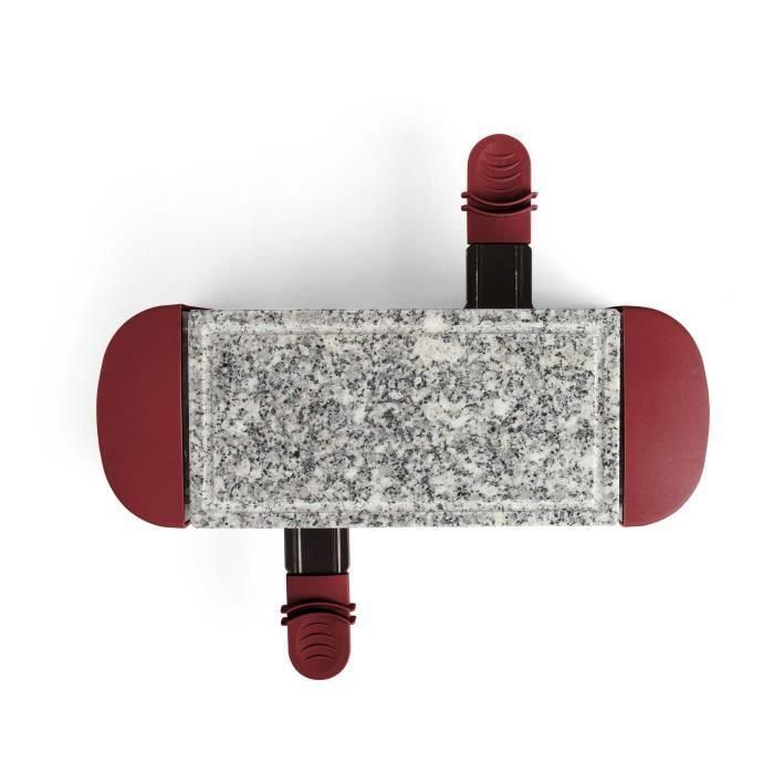 Livoo DOC156RC Máquina Raclette para 2 personas 350W con Bandeja de Granito Extraíble, 2 Ollas de Fondue y Pies Antideslizantes - Rojo Chile 0 Livoo DOC156RC Máquina Raclette para 2 personas 350W con Bandeja de Granito Extraíble, 2 Ollas de Fondue y Pies Antideslizantes - Rojo Chile 0