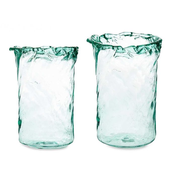 Jarrón de Vidrio Maya 35 cm - Giftdecor - Cristal Reciclado Transparente Jarrón de Vidrio Maya 35 cm - Giftdecor - Cristal Reciclado Transparente