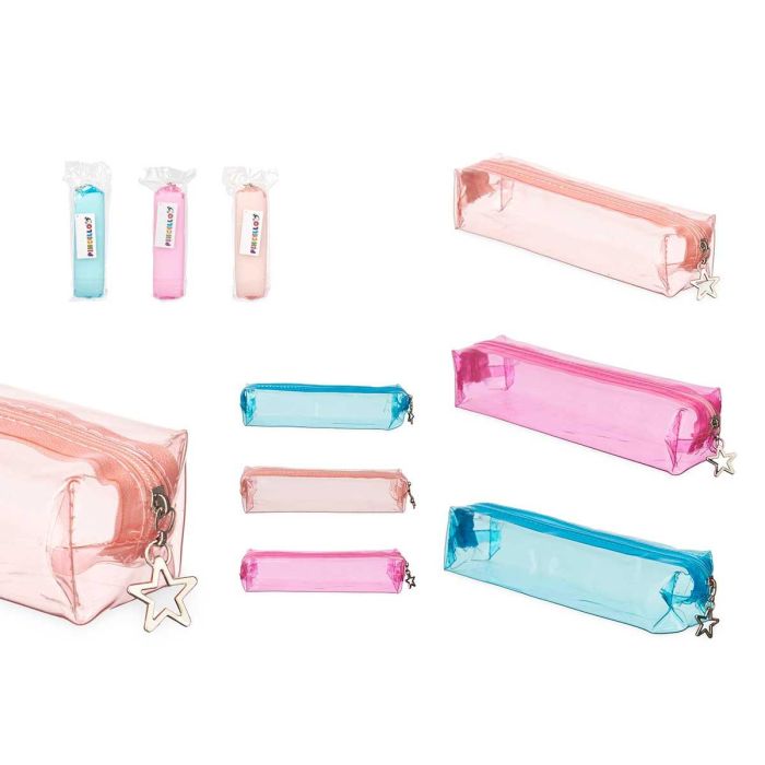 Estuche Transparente Surtidos Peq Pincello 20X4CM (24 Unidades) Estuche Transparente Surtidos Peq Pincello 20X4CM (24 Unidades)