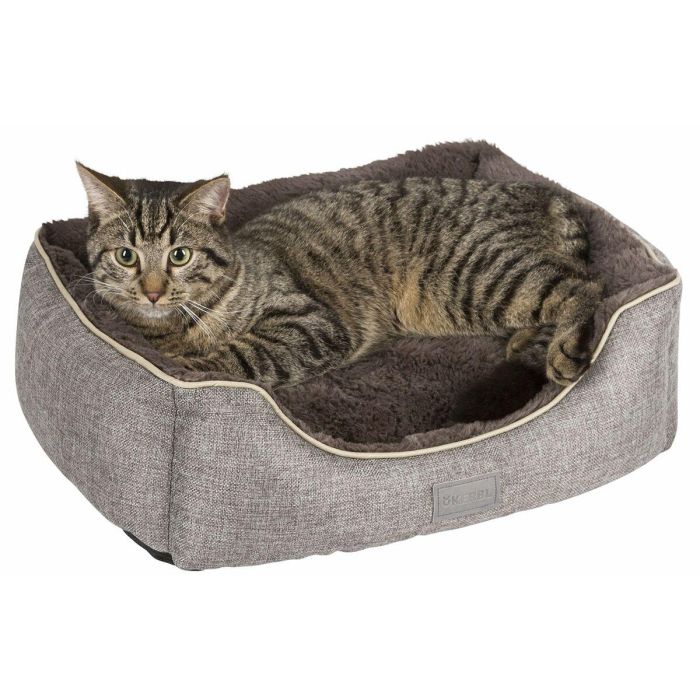 Cesta Samuel KERBL - 50 x 40 x 15 cm - Plateado y gris - Para perro 1 Cesta Samuel KERBL - 50 x 40 x 15 cm - Plateado y gris - Para perro 1