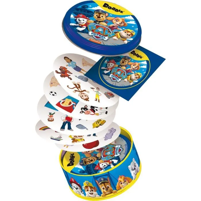 Asmodee ASM3558380096184 Dobble Pat Patrouille Juego de Mesa 5 Minijuegos a Partir de 6 Años Idioma Francés 3