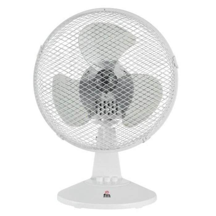 Ventilador de Sobremesa Grupo FM 65786 25 W Ø 23 cm Blanco Ventilador de Sobremesa Grupo FM 65786 25 W Ø 23 cm Blanco