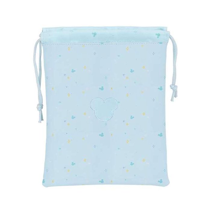 Safta Saquito Merienda Mickey Mouse Baby Azul Claro PU 3 Años 1