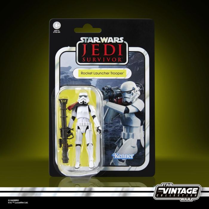 HASBRO Figura Star Wars Jedi Survivor Rocket Launcher Trooper 9,5cm Articulada con Accesorios 0 HASBRO Figura Star Wars Jedi Survivor Rocket Launcher Trooper 9,5cm Articulada con Accesorios 0