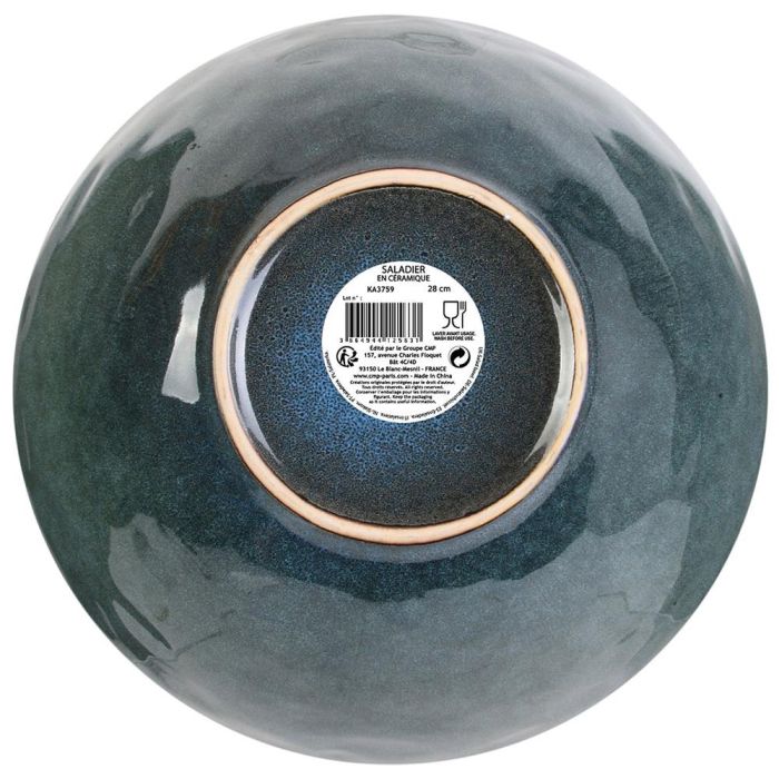 Home Deco Factory Ensaladera Azul 3 L Diámetro 28 cm Colección Natural 1