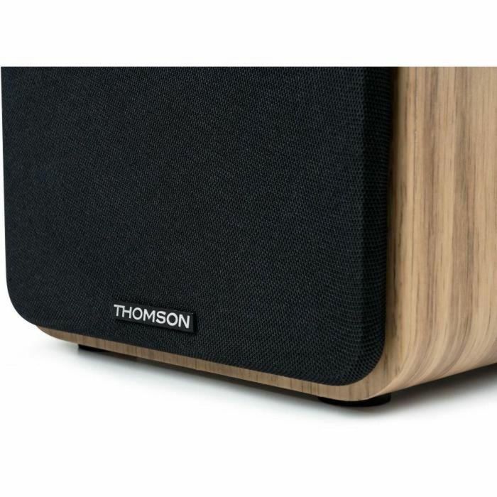 THOMSON WS602DUO - Juego de 2 altavoces con caja de madera - 100W - Bluetooth 5.0 - 2 salidas RCA - Madera clara 2