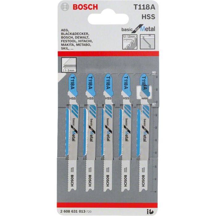 Bosch 5 Stichsägebltter T 118 A 1