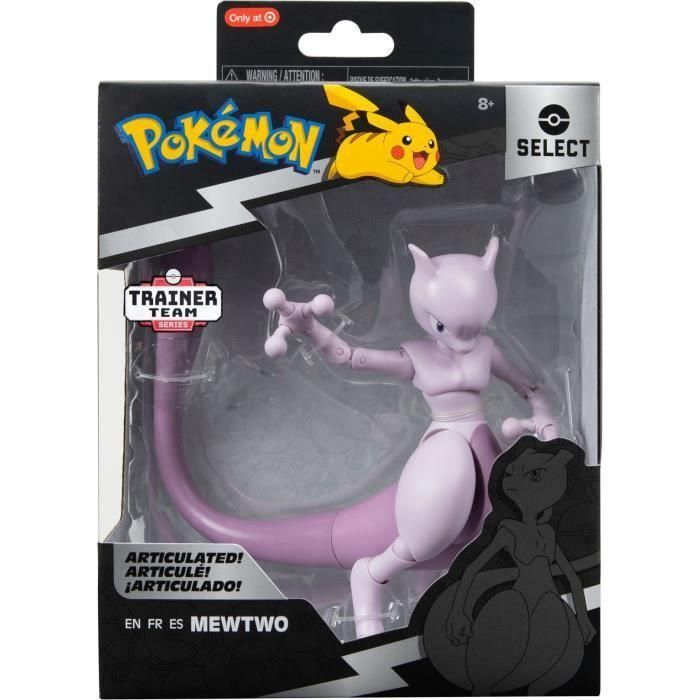 Figura - BANDAI - Pokémon Mewtwo - 12 cm, ultra articulada y muy detallada 2