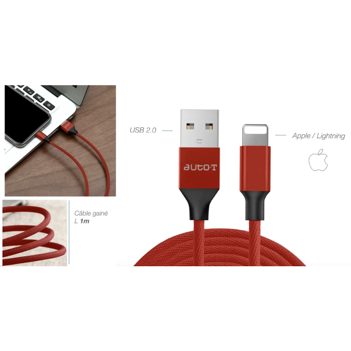 Auto-T Cable 540346 USB 2.0 Lightning 1