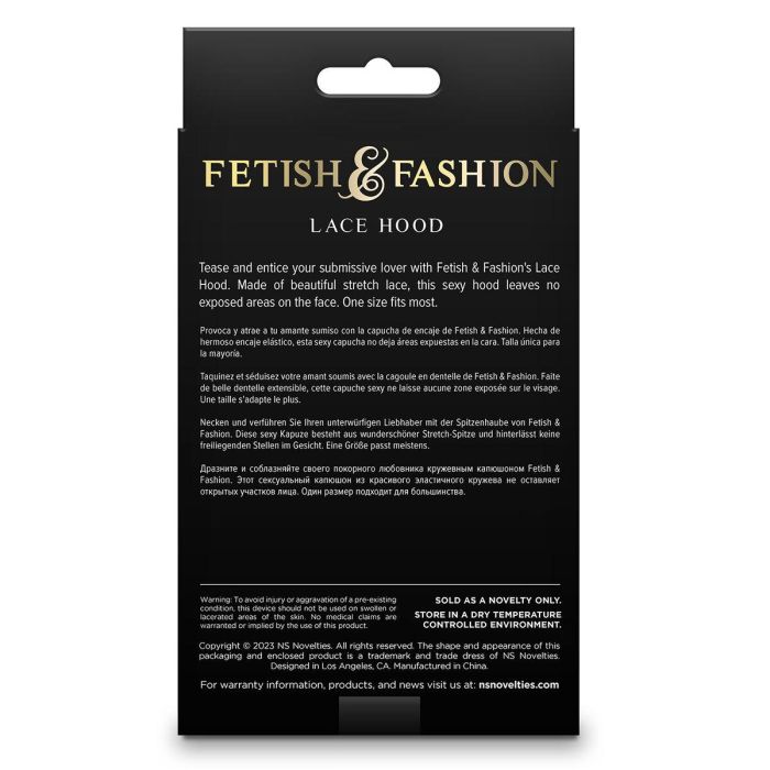 Máscara NS Novelties Fetish & Fashion Blanco 3 Máscara NS Novelties Fetish & Fashion Blanco 3