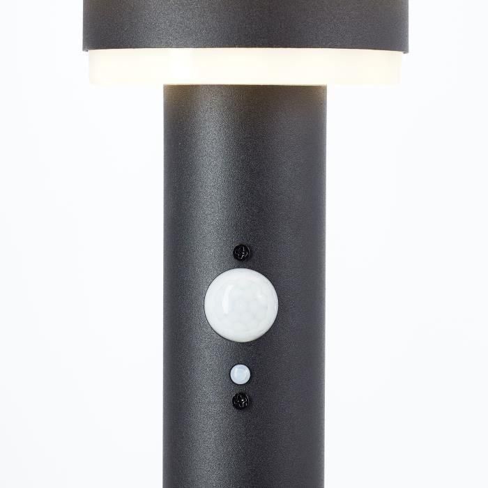 Poste de exterior - BRILLIANT - GARVINA - LED y solar - Detector de movimiento - Acero inoxidable y plástico - 4 W - Negro 2 Poste de exterior - BRILLIANT - GARVINA - LED y solar - Detector de movimiento - Acero inoxidable y plástico - 4 W - Negro 2