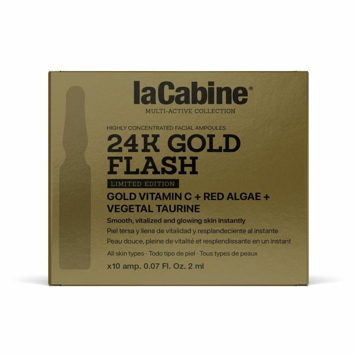 Ampollas laCabine 24K GOLD FLASH 2 ml 10 Unidades Ampollas laCabine 24K GOLD FLASH 2 ml 10 Unidades